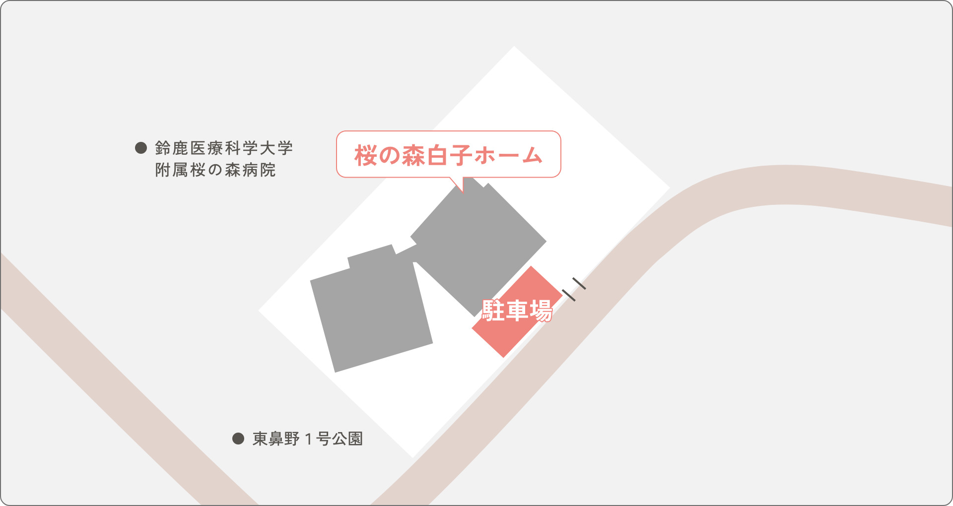 駐車場案内の地図